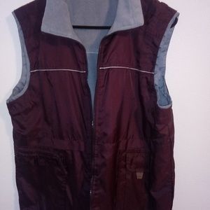 Rt 66 Purple Gray Reversible Vest Size Large